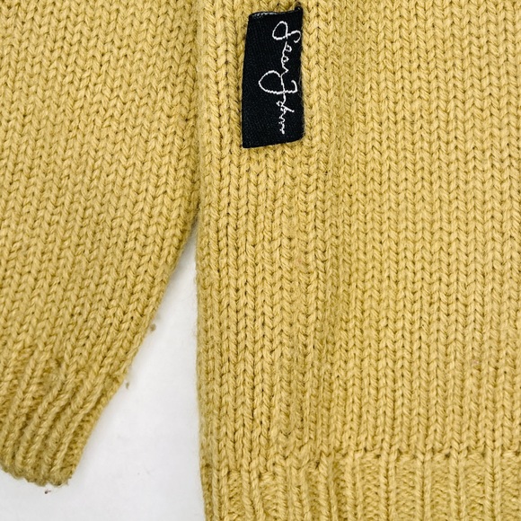 SEAN JOHN Sweater Long Sleeve Crewneck Brown Tan Embroidered Big Tall Mens 3XL - Picture 5 of 7